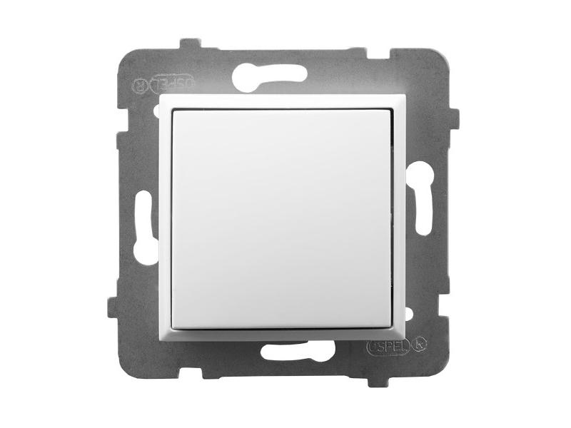 ARIA Przycisk wyłącznik zwierny przycisk biały ŁP-21U/m/00 OSPEL