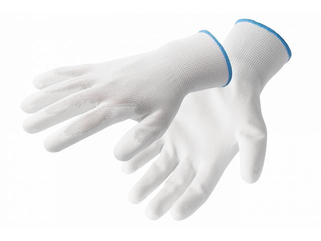 Rękawice ochronne poliuretanowe białe 9" HT5K222-9 HOEGERT