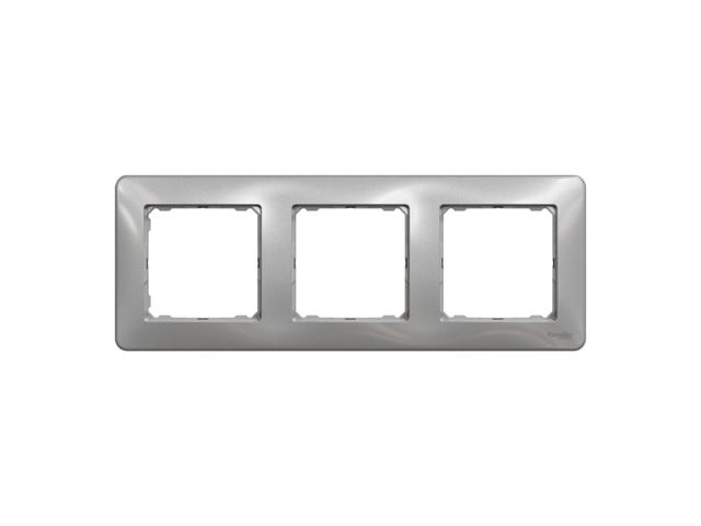 SEDNA DESIGN & ELEMENTS Ramka 3 potrójna srebrne aluminium SDD313803 SCHNEIDER ELECTRIC