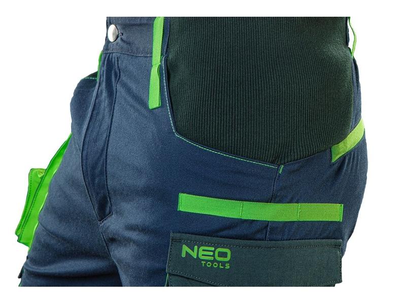 Spodnie robocze PREMIUM 62% bawełna 35% poliester 3% elastan rozmiar XS 81-226-XS NEO TOOLS-8