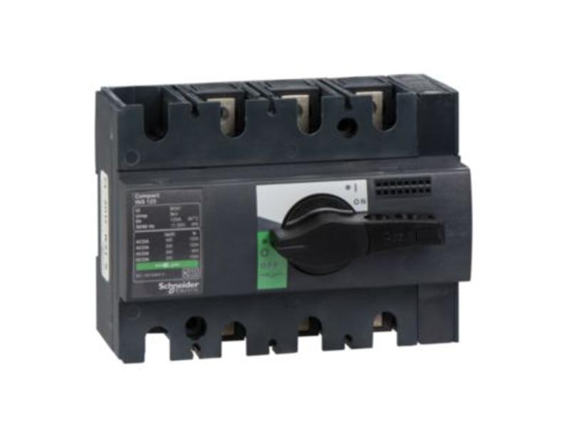 Rozłącznik izolacyjny 3-fazowy 3P 125A 240V Compact INV INS125 28910 SCHNEIDER ELECTRIC-0