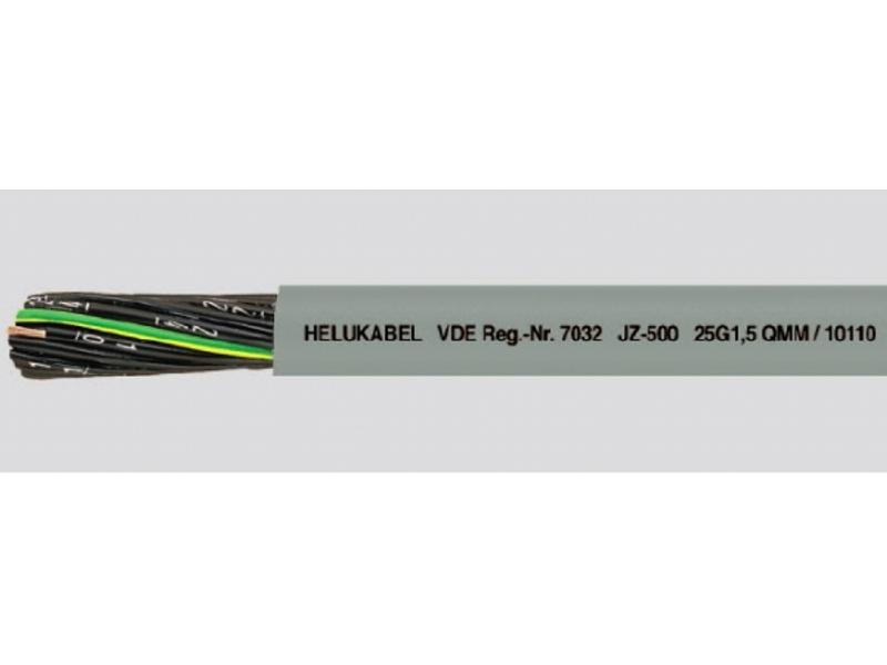 Przewód sterowniczy JZ-500 7G2,5 mm2 (300/500V) żyły czarne numerowane (bębnowy) 10127 HELUKABEL-0