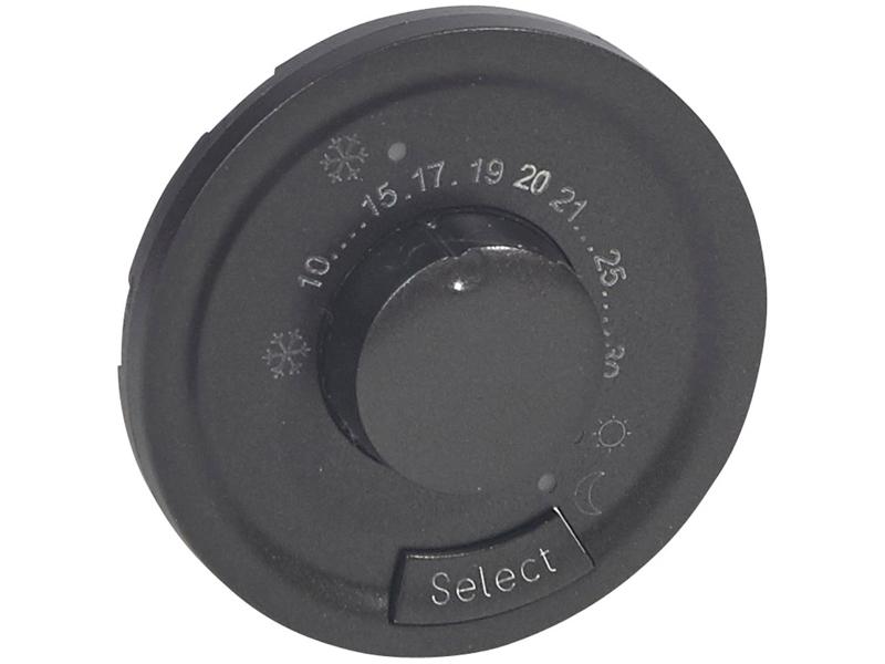 CELIANE Plakietka termostatu pokojowego programowalnego z dodatkowym wejściem grafitowa 067993 LEGRAND-0