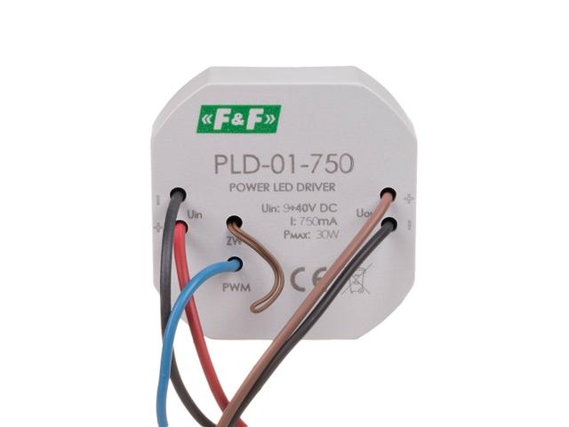 Zasilacz LED 5-40V DC montaż w puszce fi60 750W PLD-01-750 F&F FILIPOWSKI