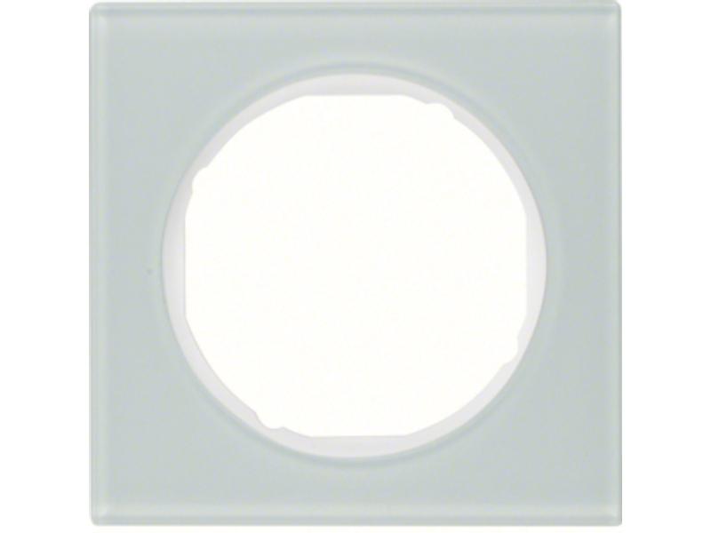 BERKER R.3 Ramka 1 pojedyncza szkło biały 10112209 HAGER-0