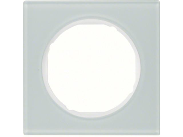 BERKER R.3 Ramka 1 pojedyncza szkło biały 10112209 HAGER
