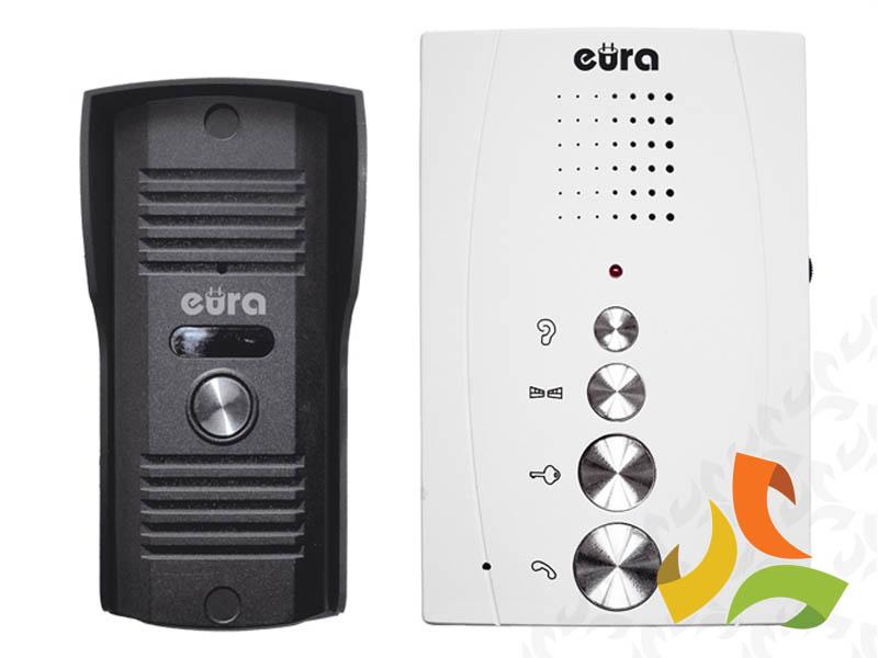 Domofon głośnomówiący "EURA" ADP-11A3 "INVITO" bezsłuchawkowy biały A31A211 EURA-TECH-0