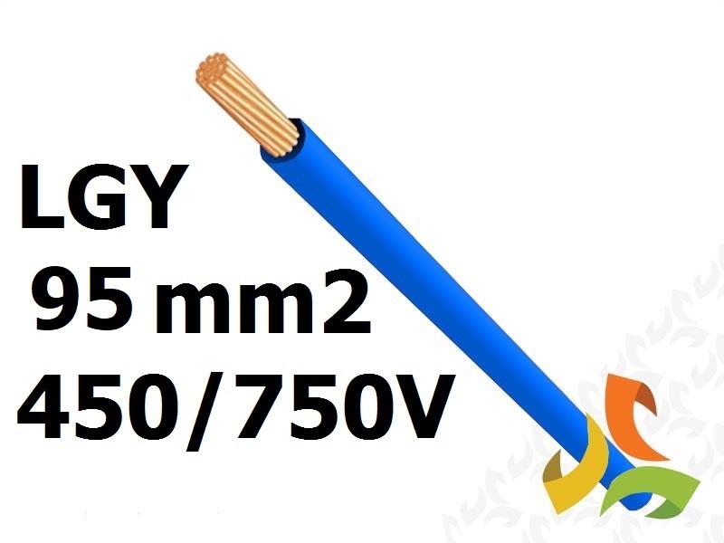 Przewód LGY 95 mm2 niebieski (450/750V) jednożyłowy linka (krążki 100m) 5907702816715 ELEKTROKABEL-0