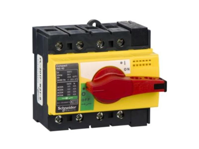 Rozłącznik INS40 żółto-czerwony 40A 4P 28917 SCHNEIDER ELECTRIC