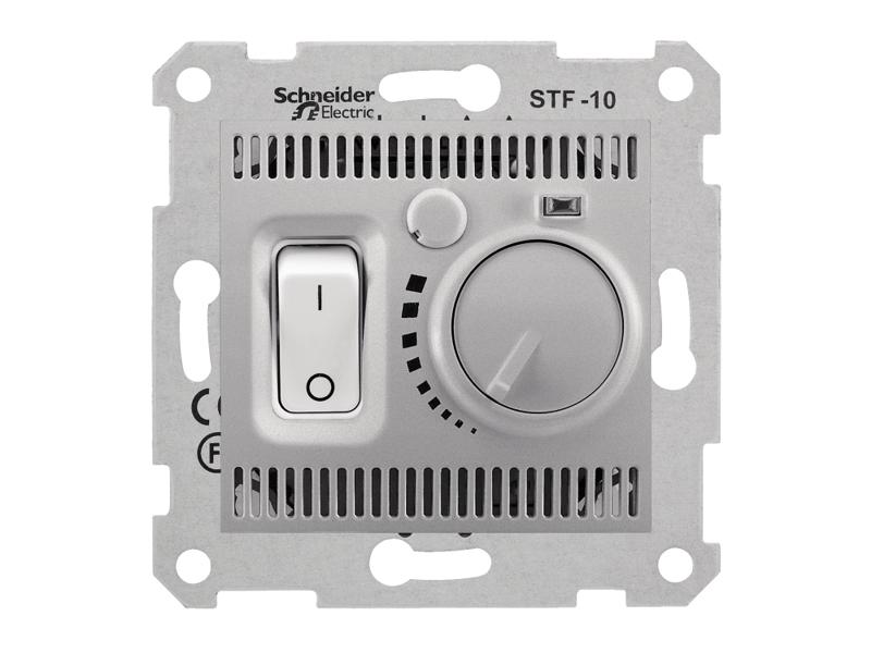 SEDNA Regulator temperatury termostat podłogowy z włącznikiem aluminium SDN6000360 SCHNEIDER ELECTRIC-0