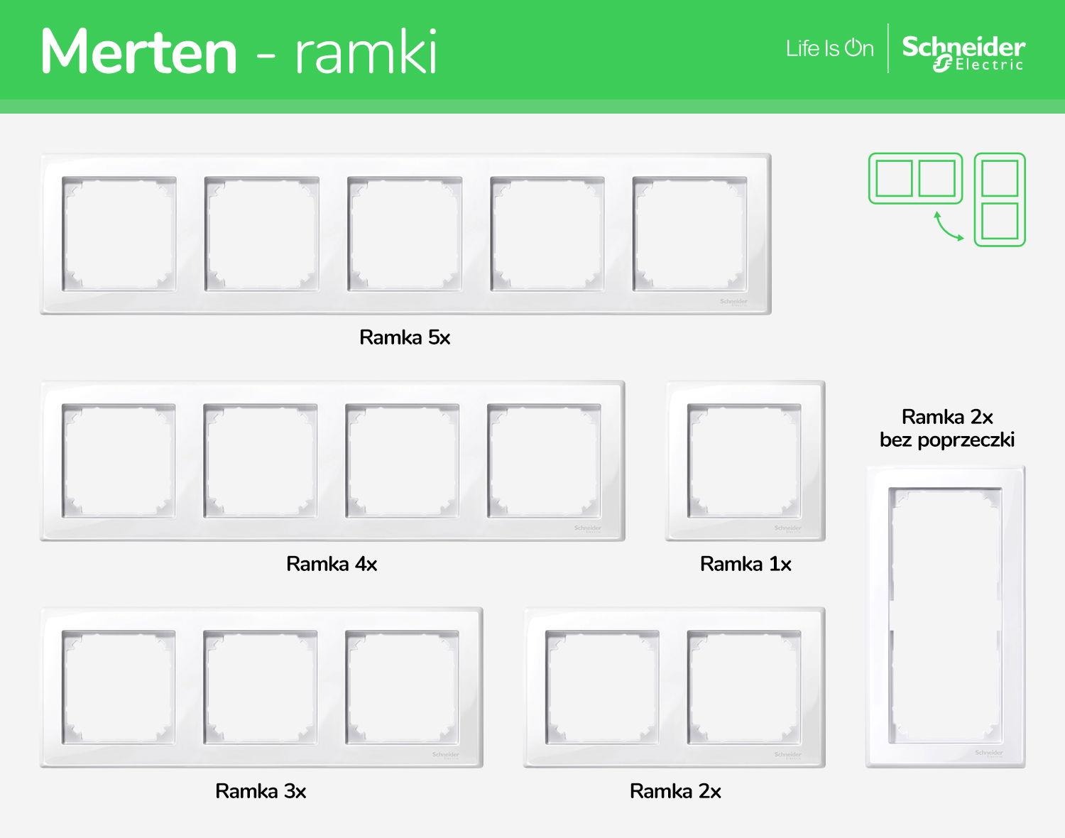 MERTEN M-ELEGANCE szkło ramka 3 potrójna szmaragdowy MTN404304 SCHNEIDER ELECTRIC-1