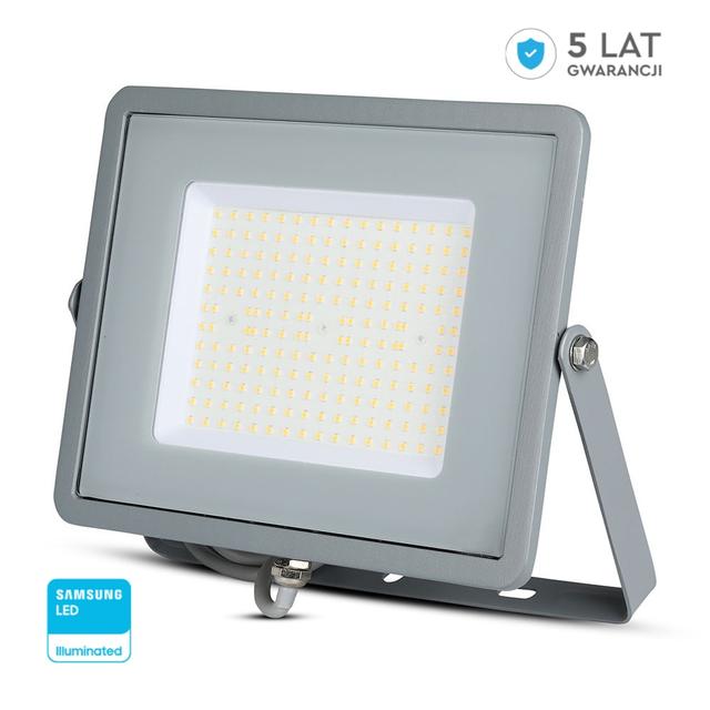 VT-106 100W Naświetlacz LED SMD Chip SAMSUNG barwa: 6400K obudowa: szara wydajność: 120lm/W 771 V-TAC