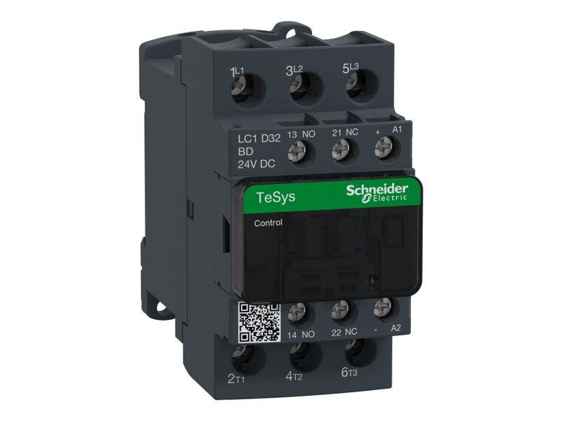 Stycznik mocy 24V DC 1NO+1NC 32A TeSys D AC3 LC1D32BD SCHNEIDER ELECTRIC