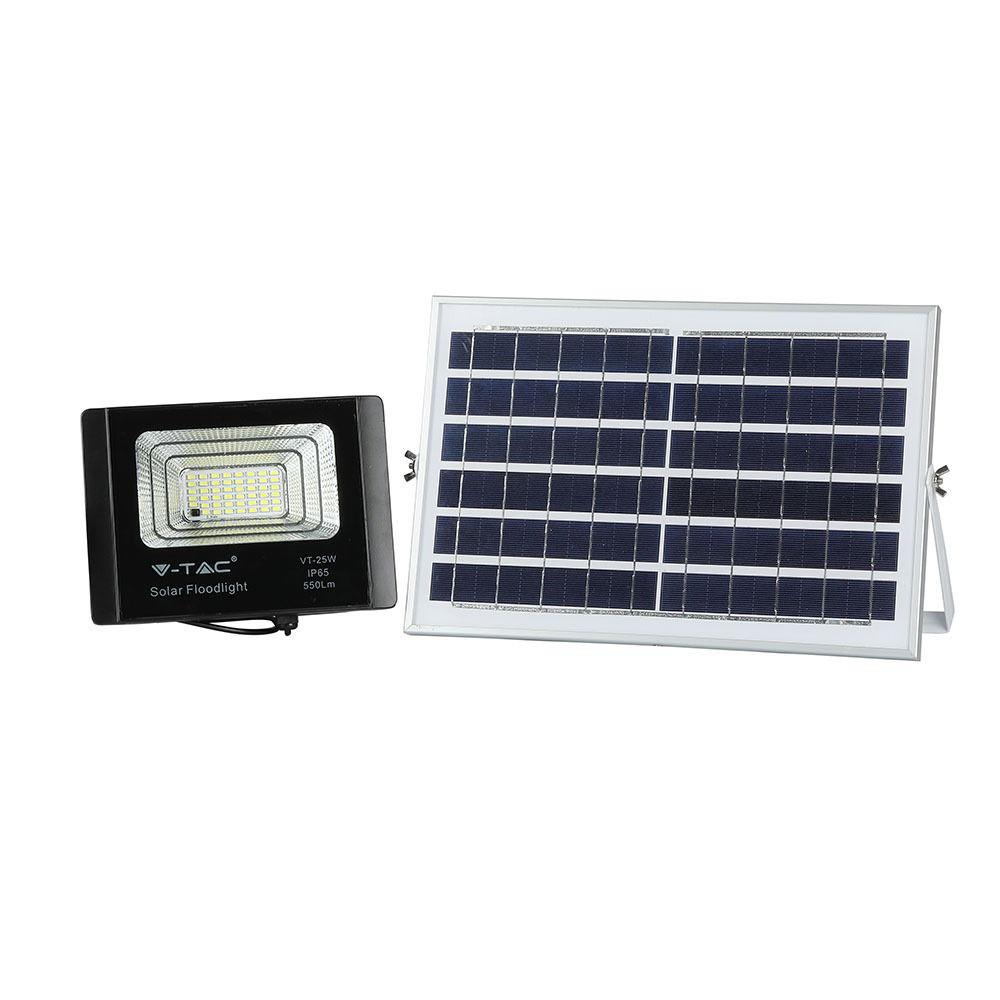 VT-25W Naświetlacz solarny LED barwa: 4000K 8573 V-TAC-0