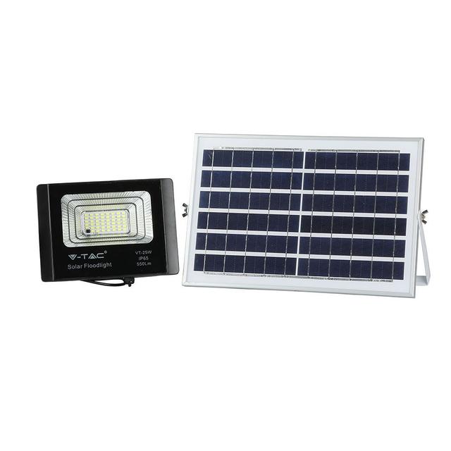 VT-25W Naświetlacz solarny LED barwa: 4000K 8573 V-TAC