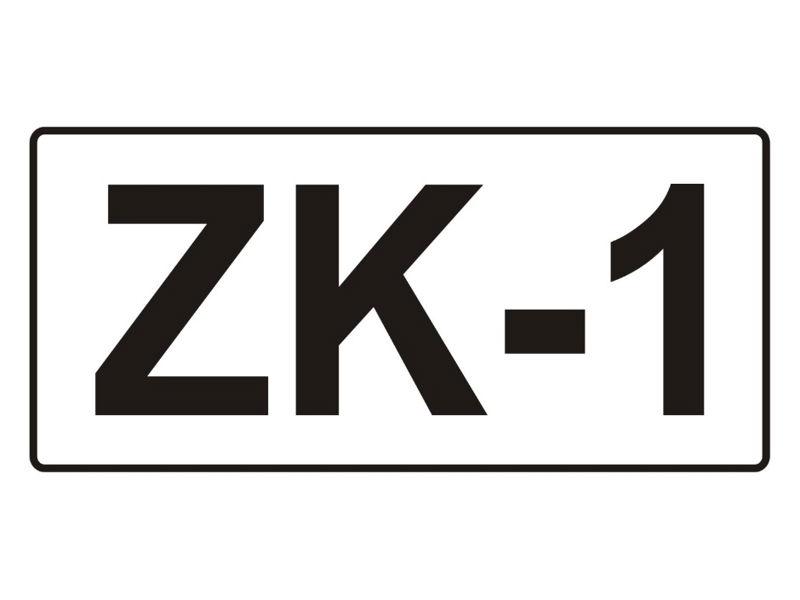 Naklejka E336 105x54 "ZK-1" EN336 ARTON-0