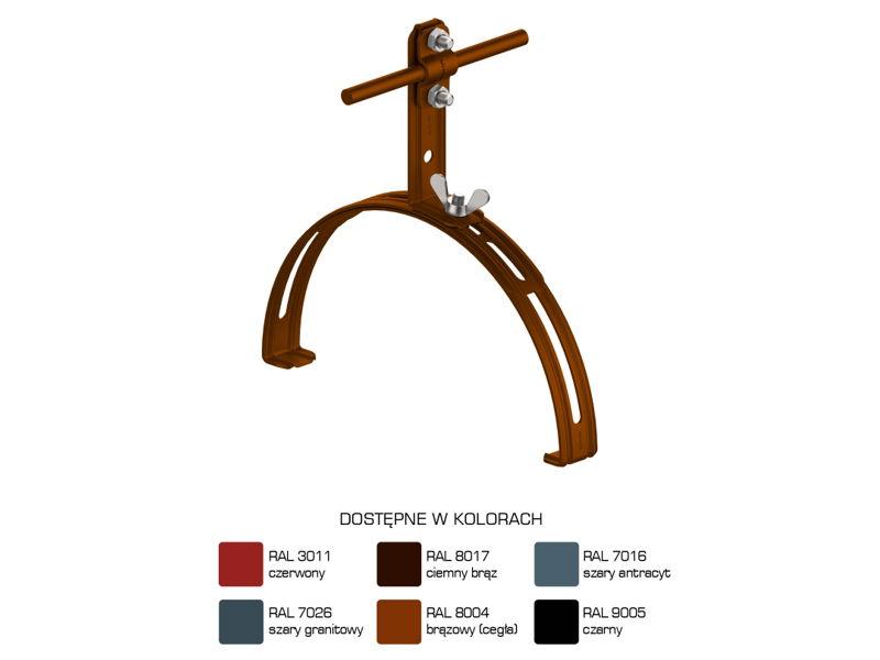 Uchwyt gąsiorowy rozsuwany Z-śruba H=12 cm /LA/ AN-14E/LA/-N D463244 AN-KOM-0