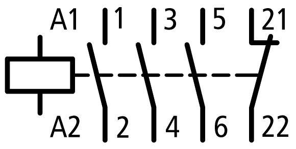 Stycznik mocy 24V AC 1NC 9A DILEM-01 020402 EATON-4