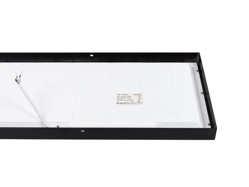 Oprawa oświetleniowa panel LED LITE 2in1 natynk/podtynk 1200x300 40W 4000K 4000lm Backlit czarny 203952 LED LINE-7