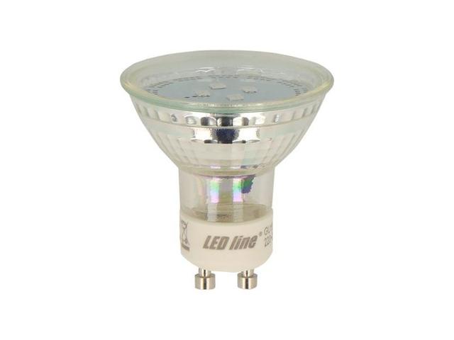 Żarówka LED line GU10 1W 20lm 220-260V zielona 242298 LED LINE