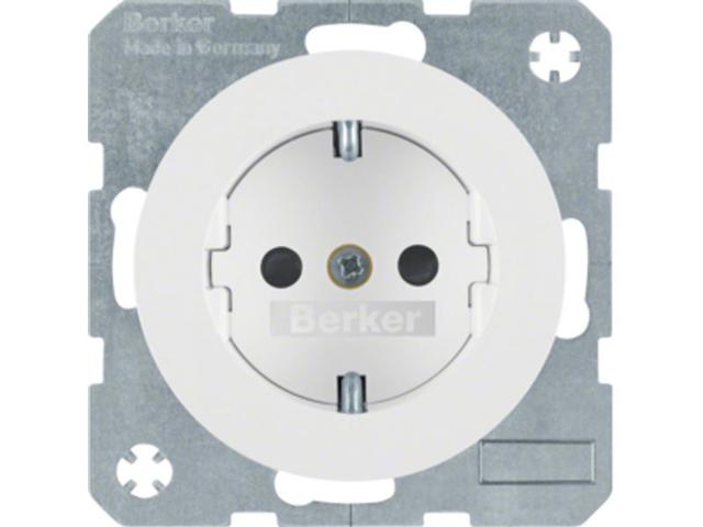 BERKER R.1/R.3 Gniazdo schuko biały 47232089 HAGER