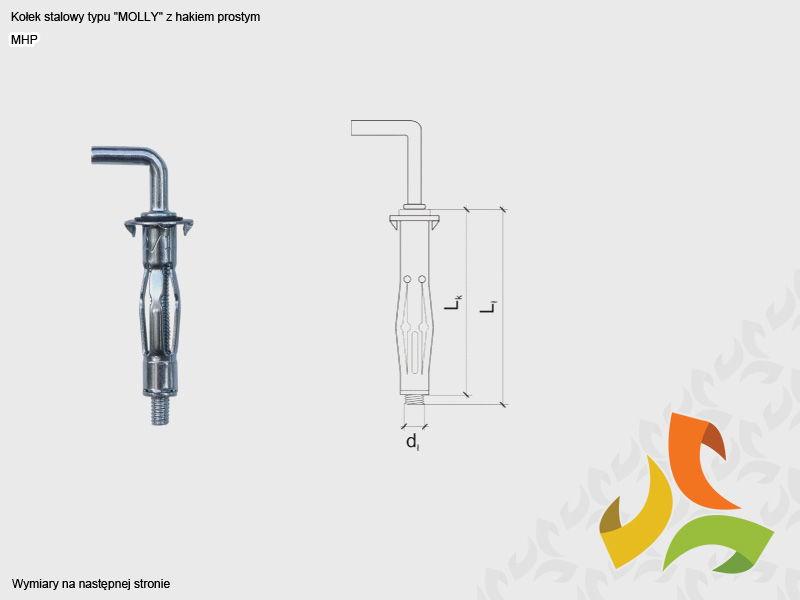 MHP 4x32  kołek Molly z hakiem  (100szt)