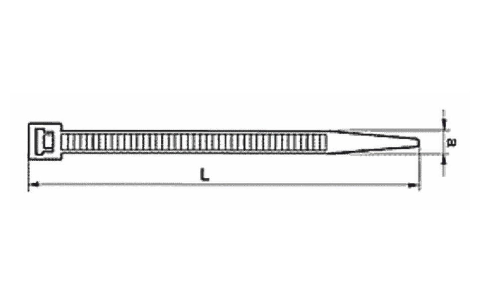 Opaska kablowa CT 750-7,8 (25szt) biała TOOCW075007802 RADPOL-0