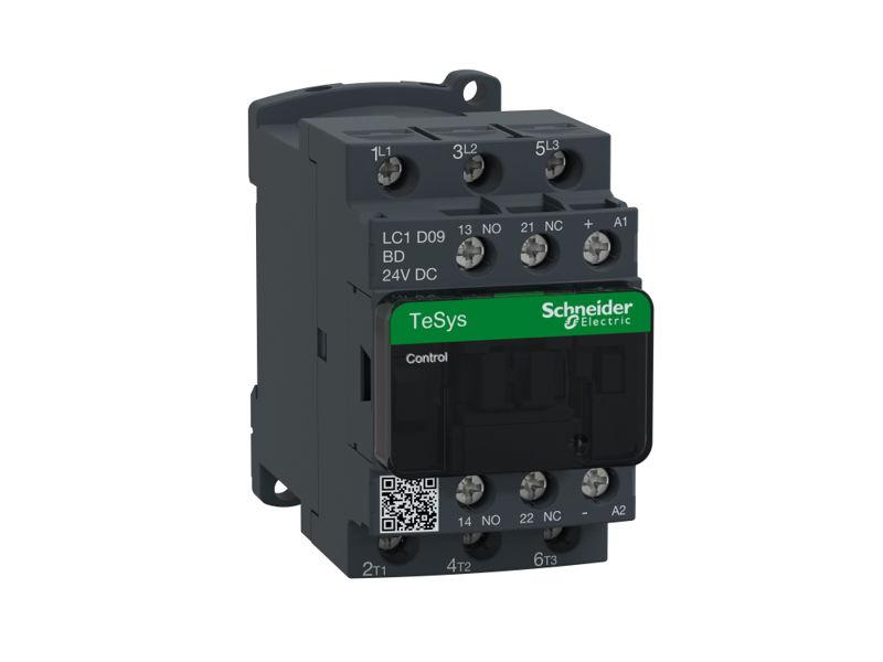 Stycznik mocy 24V DC 1NO+1NC 9A TeSys D AC3 LC1D09BD SCHNEIDER ELECTRIC