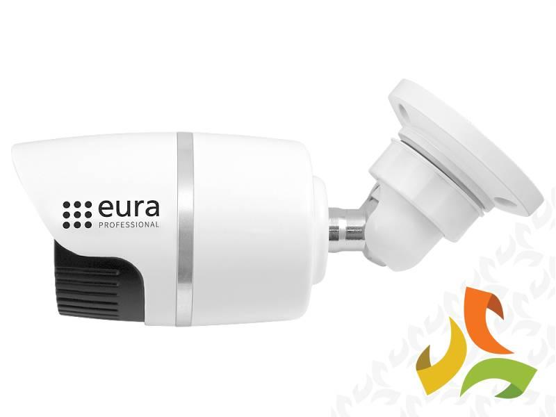 Kamera IP BULLET ''EURA PROFESSIONAL" CBA-21C5 kamera zewnętrzna tubowa 1,3Mpx 960P 1/2,7" CMOS biała C53D421 EURA-TECH-1