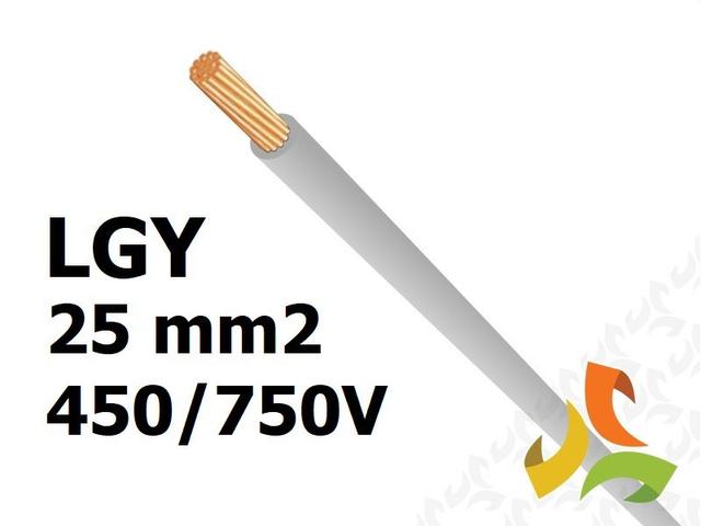 Przewód LGY 25 mm2 szary (450/750V) jednożyłowy linka H07V-K (krążki 100m) 29231 HELUKABEL