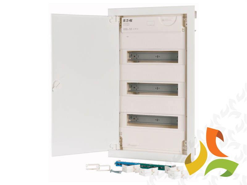 Rozdzielnica podtynkowa 36 modułowa 3x12 drzwi metal pełne IP30 KLV-36UPS-SF 178819 EATON-1