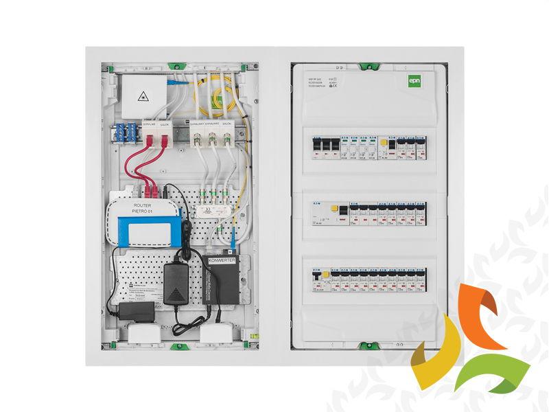 Rozdzielnica podtynkowa 36 modułowa 3x12 drzwi białe IP30 MSF RP N+PE 2003-00 ELEKTRO-PLAST NASIELSK-3