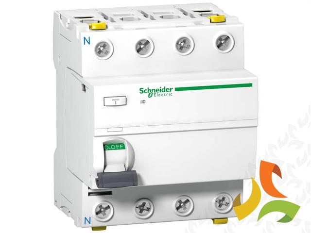 Wyłącznik różnicowoprądowy 4P 40A 30mA typ A Acti9 iID-40-4-30-A A9Z21440 SCHNEIDER ELECTRIC