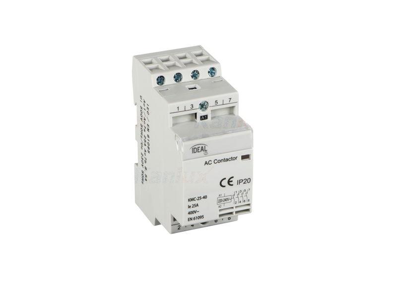 Stycznik modułowy 230V AC 4NO 25A KMC-25-40 IDEAL TS 23252 KANLUX-0