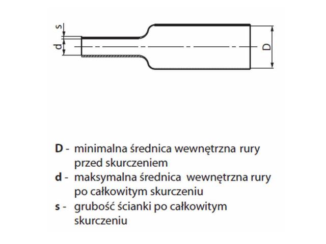 Rurka termokurczliwa RCH1 8/2X1-RM WRJCC8000200010030L1 RADPOL