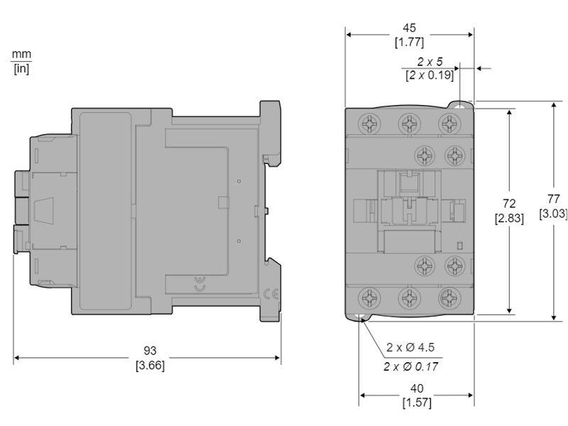 Stycznik mocy 24V DC 3P 1NC 9A AC3 4kW przemysłowy Easy TeSys Control LC1E0901BD SCHNEIDER ELECTRIC-1