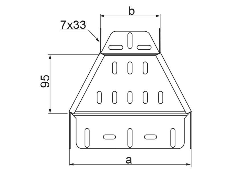 Redukcja symetryczna RKSL300/200H42 grubość blachy 0,7mm 145330 BAKS-1