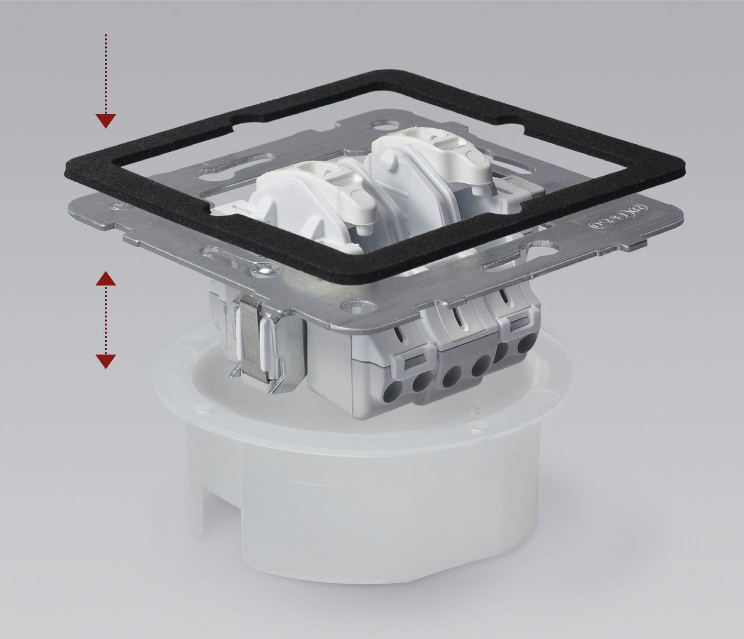 SONATA Wyłącznik zwierny przycisk "dzwonek" z podświetleniem IP20 10X/250 biały ŁP-6RS/m/00 OSPEL-6