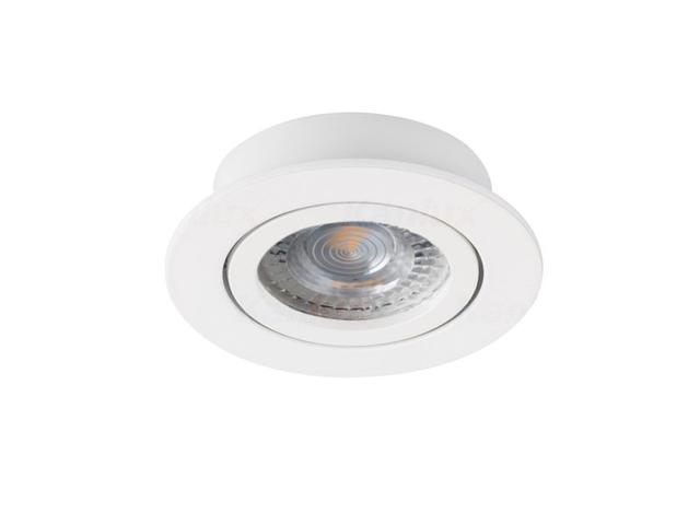 Oczko halogenowe, oprawa sufitowa punktowa ruchoma DALLA CT-DTO50-W 12V 50W MR16 Gx5.3 aluminium 22430 KANLUX