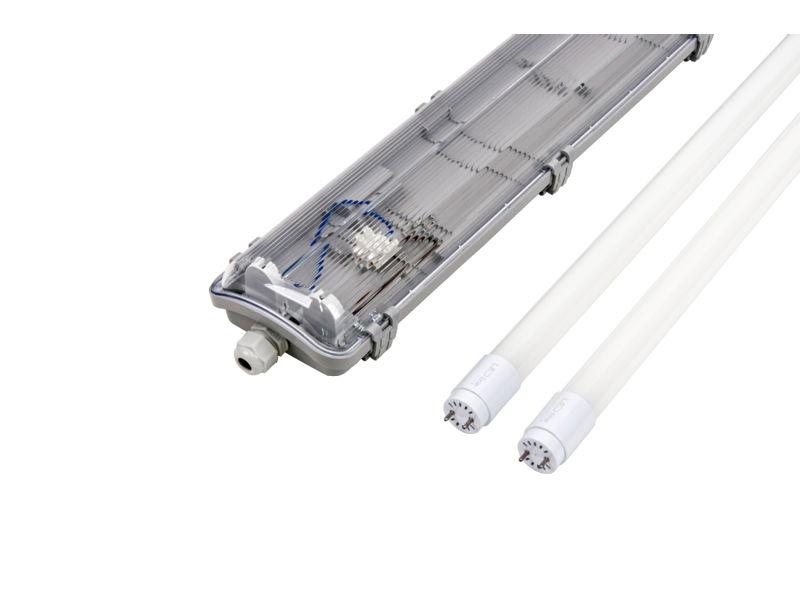 Zestaw oprawa hermetyczna 120 cm + 2x świetlówka LED T8 18W 1820lm 4000K 120 cm 203891/kpl/2 LED LINE