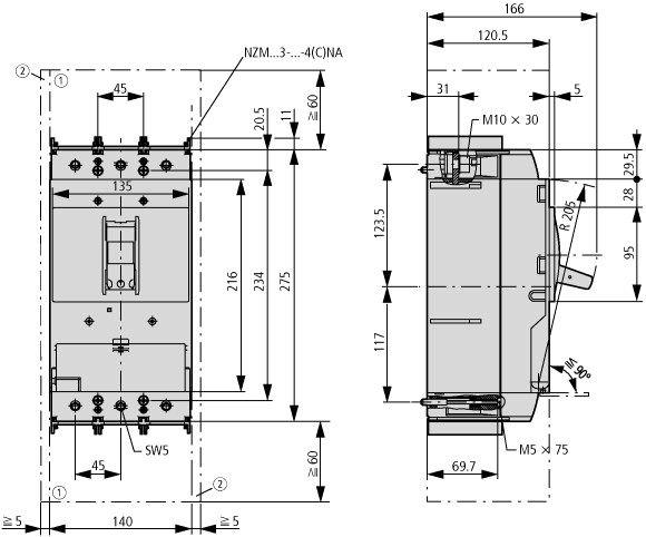 Rozłącznik mocy 3P 630A N3-630 266020 EATON-2