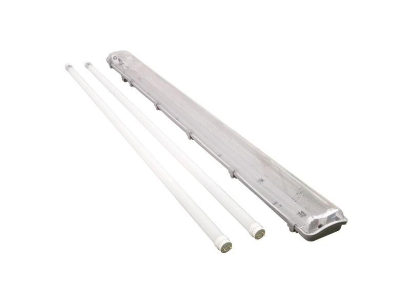 Zestaw oprawa hermetyczna 120 cm + 2x świetlówka LED T8 18W 4000K 1820lm 120cm 1534374