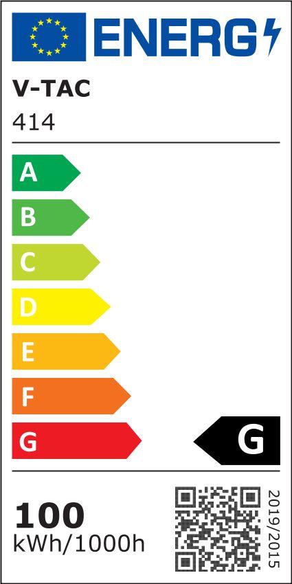 VT-100 100W Naświetlacz LED SMD Chip SAMSUNG barwa: 6400K obudowa: czarna 414 V-TAC-1