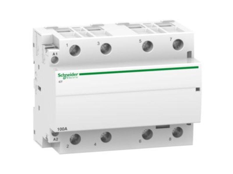 Stycznik modułowy 230V AC 4NO 100A iCT50-10-40-230 Acti9 A9C20884 SCHNEIDER ELECTRIC-0