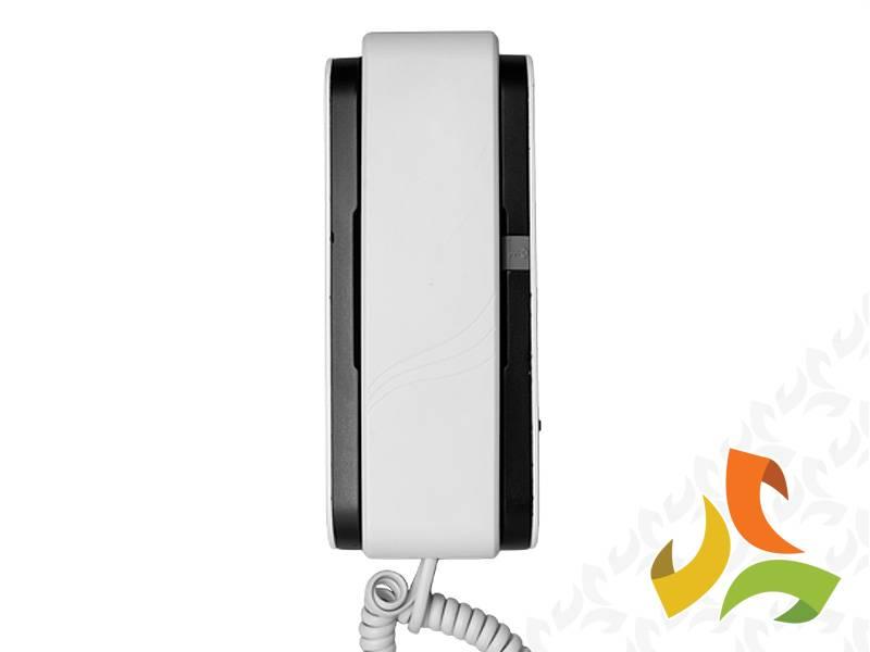 Unifon analogowy ''CYFRAL'' ADA-03C4 SLIM aparat domofonowy biało-czarny C43A203 EURA-TECH-0