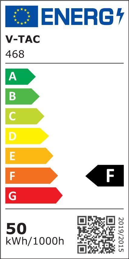 VT-50-S 50W Naświetlacz LED SMD z czujnikiem ruchu Chip SAMSUNG barwa: 6400K obudowa: biała 468 V-TAC-1