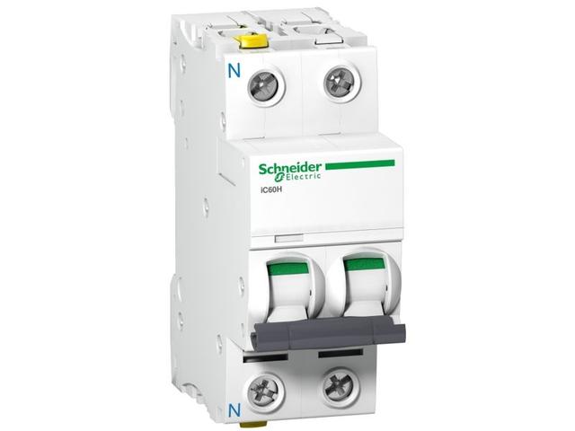 Wyłącznik nadprądowy C 2A 1P+N 10kA iC60H-C2-1N A9F07602 SCHNEIDER ELECTRIC