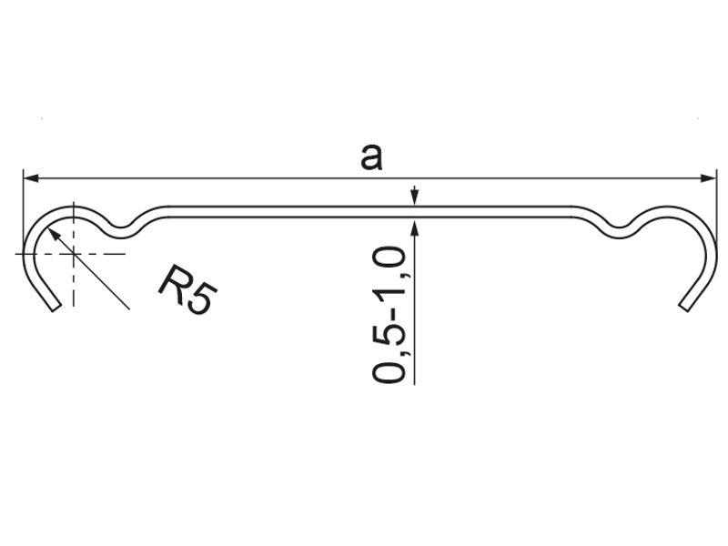 Pokrywa korytka siatkowego PKJS300/3 grubość blachy 1,0mm 900430 BAKS-1