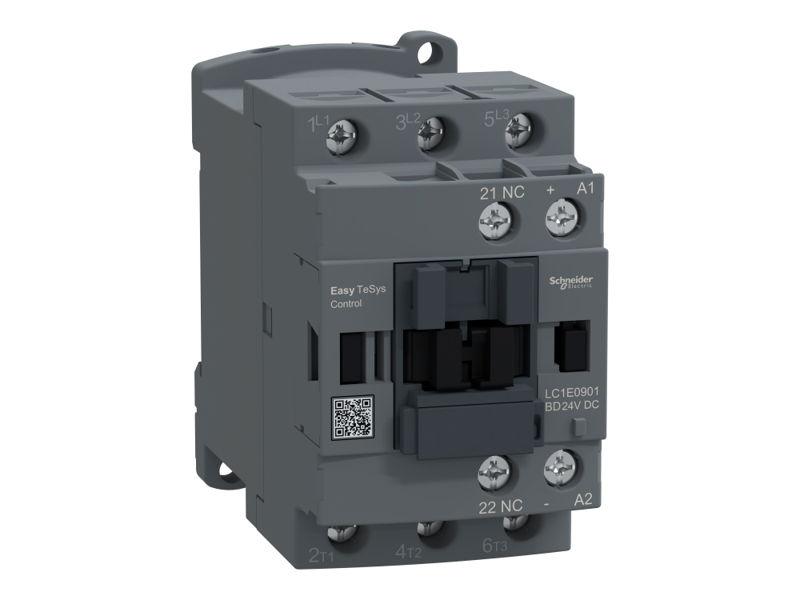 Stycznik mocy 24V DC 3P 1NC 9A AC3 4kW przemysłowy Easy TeSys Control LC1E0901BD SCHNEIDER ELECTRIC