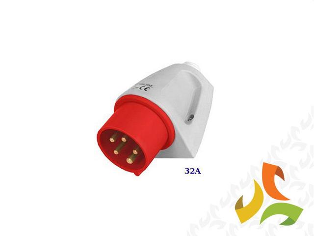 Wtyczka izolacyjna stała 16A/4p/400V WSM-16A/4 wtyk siłowy IP44 922061 ELEKTROMET